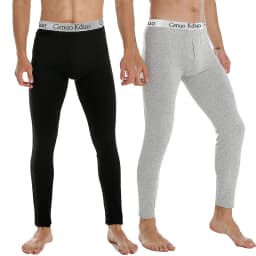 Pánské termo prádlo - Elastické funkční spodní prádlo na zimu, teplé sportovní legíny - náhled 3