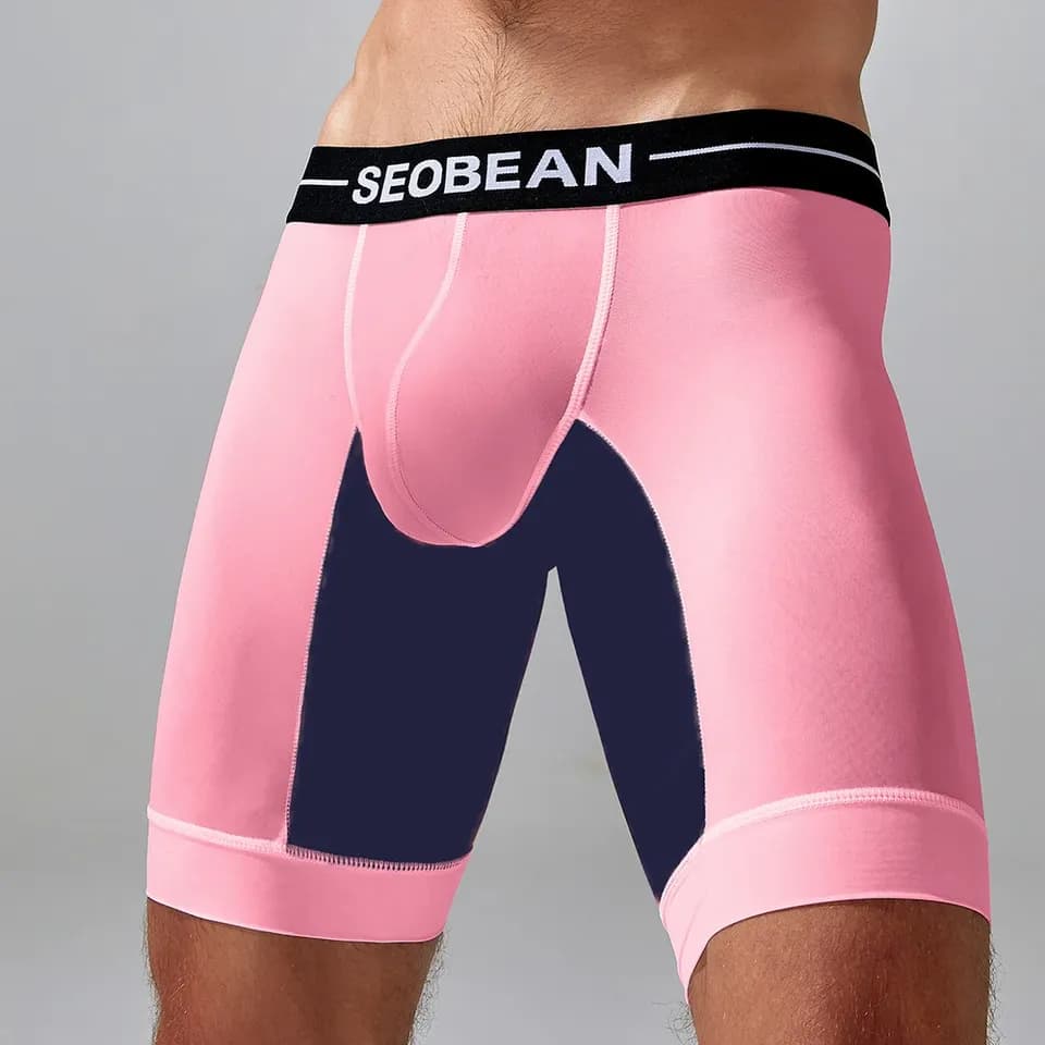 Pánské módní boxerky s dlouhou nohavicí - pohodlné prodyšné spodní prádlo XS-3XL