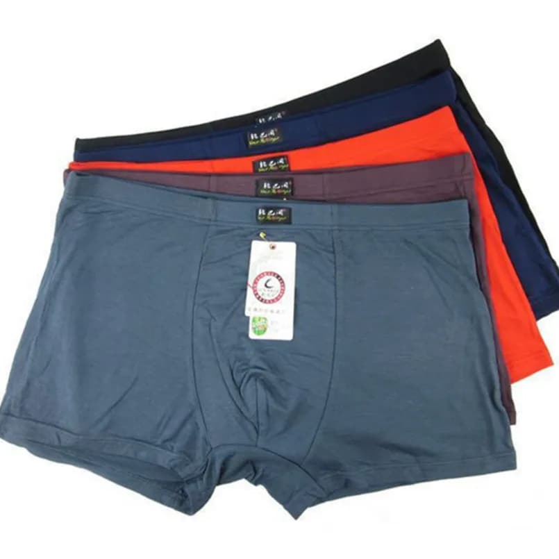 Pánské bambusové boxerky XXXL - Pohodlné prodyšné spodní prádlo ve velikosti 5XL až 6XL