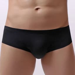 Pánské hedvábné boxerky prodyšné pohodlné módní spodní prádlo S-XL černé - náhled 5