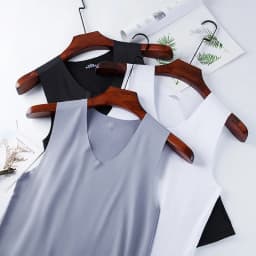 Pánské sportovní tílko slim fit prodyšné bezešvé elastické letní tílko fitness - náhled 3