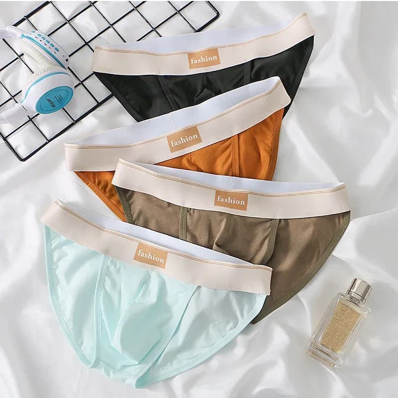 Pánské bavlněné spodní prádlo - pohodlné, prodyšné, sexy slim fit kalhotky