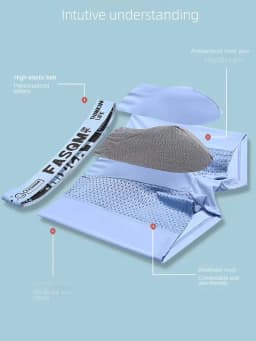 Prodyšné pánské boxerky z ledové hedvábné síťoviny | Bambusové spodní prádlo | Vel. L-6XL - náhled 3