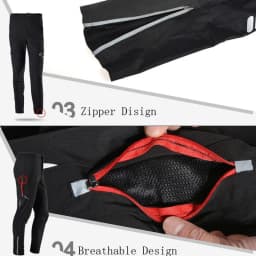 Cyklistické kalhoty pánské dámské prodyšné reflexní letní outdoorové sportovní kalhoty na kolo a fitness - náhled 4