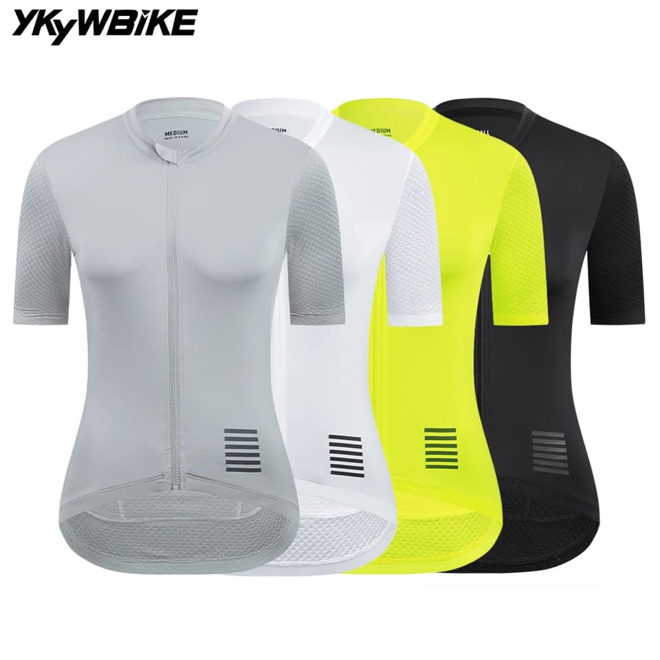 Dámský cyklistický dres prodyšný slim fit silniční cyklistika MTB triko sportovní oblečení