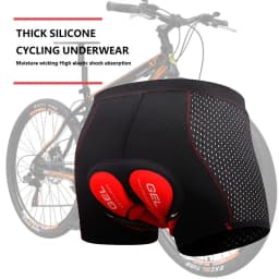 Pánské cyklistické kraťasy prodyšné s gelovou výstelkou MTB cyklo šortky do hor - náhled 3