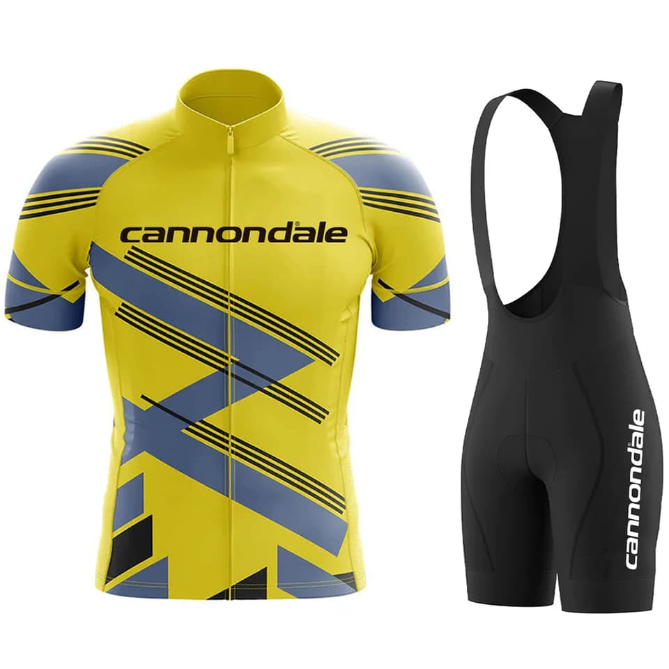 Pánské cyklistické oblečení set dres + kraťasy prodyšné MTB letní cyklo souprava
