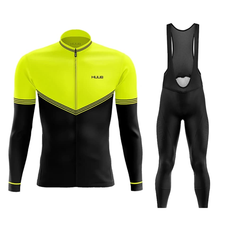 Pánská cyklistická sada - prodyšný dres s dlouhým rukávem pro horská kola, outdoorové sportovní oblečení