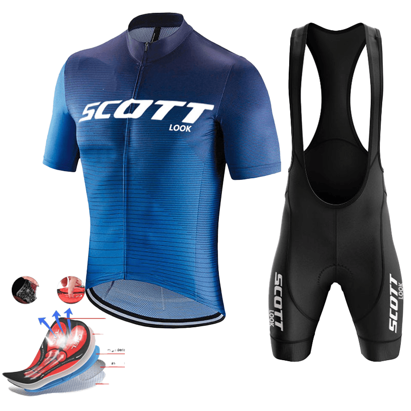 Prodyšný cyklistický dres pánský letní protiprašný ultralehký MTB sportovní set