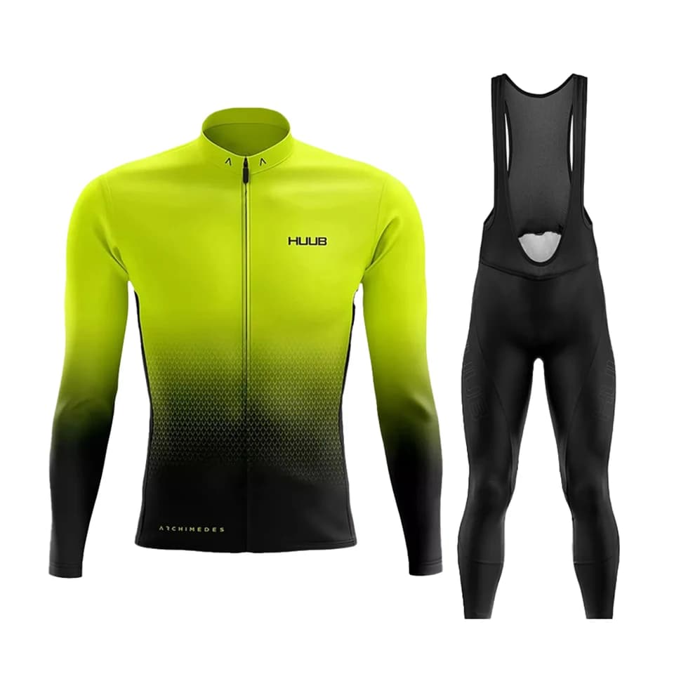 Pánský cyklistický dres s dlouhým rukávem MTB - prodyšný outdoorový set na kolo do chladného počasí