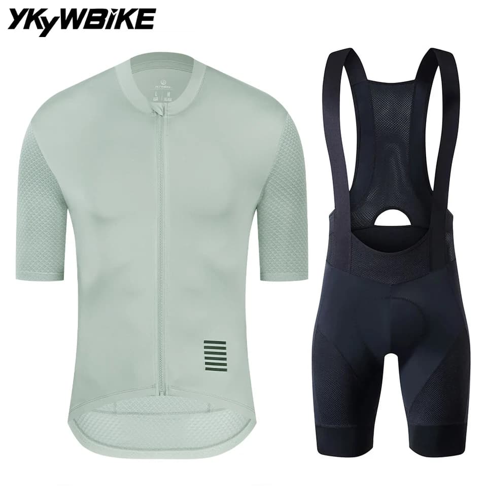 Pánský cyklistický komplet dres + kraťasy reflexní MTB volný střih prodyšný