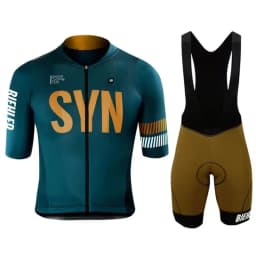 Letní cyklistický dres pánský prodyšný rychleschnoucí MTB set kraťasy + tričko - náhled 3