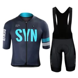 Letní cyklistický dres pánský prodyšný rychleschnoucí MTB set kraťasy + tričko - náhled 4