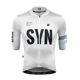 Lehký cyklistický dres pánský bílý prodyšný sportovní MTB krátký rukáv prémová kvalita - náhled 2