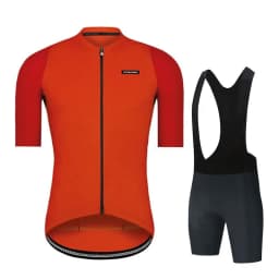 Prodyšný cyklistický dres a kraťasy set - Letní modrý cyklo komplet pro profesionální jízdu - náhled 6