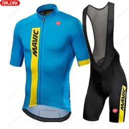 Pánská cyklistická sada prodyšný dres + elastické šortky letní outdoor sportovní oblečení - náhled 5