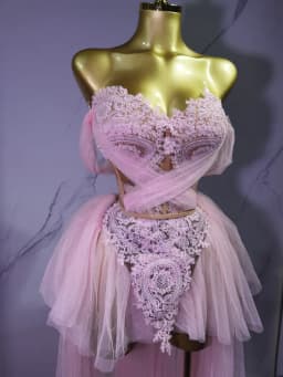 Dámské třpytivé krajkové šaty off shoulder pro společenské akce a tanec, sexy elegantní outfit - náhled 3