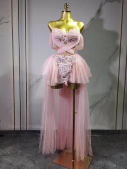 Dámské třpytivé krajkové šaty off shoulder pro společenské akce a tanec, sexy elegantní outfit - náhled 2