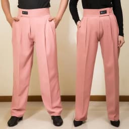 Pánské dámské taneční kalhoty pro společenské tance Latino High Waist černé Cha Cha Salsa - náhled 4