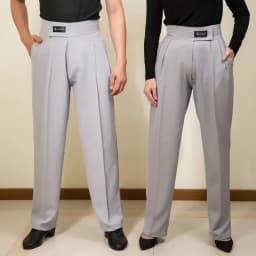 Pánské dámské taneční kalhoty pro společenské tance Latino High Waist černé Cha Cha Salsa - náhled 6