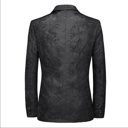 Pánské společenské sako slim fit letní elegantní blazer béžová barva XXL - náhled 3