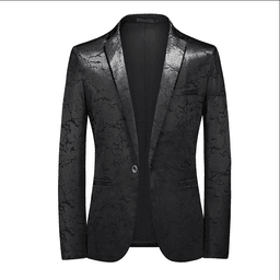 Pánské společenské sako slim fit letní elegantní blazer béžová barva XXL - náhled 7
