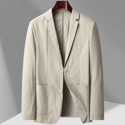 Pánská letní saka - tenký elegantní blazer pro volný čas s prodyšnou ochranou proti slunci - náhled 3