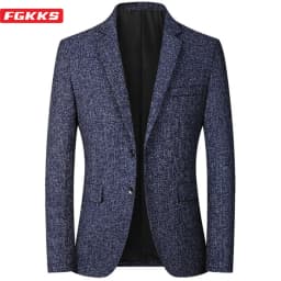 Pánský elegantní blazer štíhlý střih společenské sako jarní/podzimní módní kancelářský styl - náhled 2