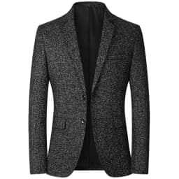Pánský elegantní blazer štíhlý střih společenské sako jarní/podzimní módní kancelářský styl - náhled 4