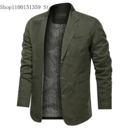 Pánské elegantní sako slim fit - módní jarní podzimní casual oblek pro společenské události - náhled 2