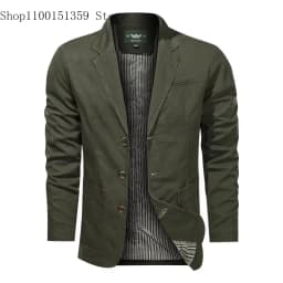 Pánské elegantní sako slim fit - módní jarní podzimní casual oblek pro společenské události - náhled 5