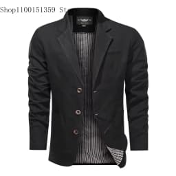Pánské elegantní sako slim fit - módní jarní podzimní casual oblek pro společenské události - náhled 6
