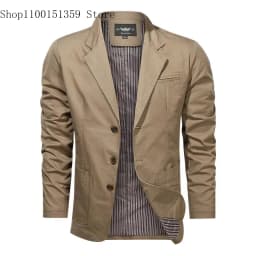 Pánské elegantní sako slim fit - módní jarní podzimní casual oblek pro společenské události - náhled 4