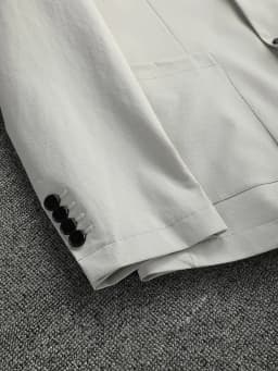 Pánský elegantní oblek slim fit prodyšný formální společenský oblek béžový - náhled 6