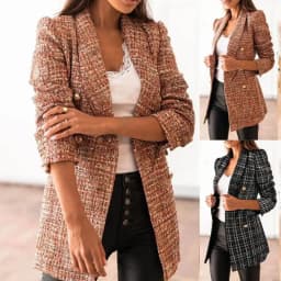 Dámské elegantní sako slim fit - barevné kancelářské blazer pro profesionální styl - náhled 2