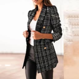 Dámské elegantní sako slim fit - barevné kancelářské blazer pro profesionální styl - náhled 6