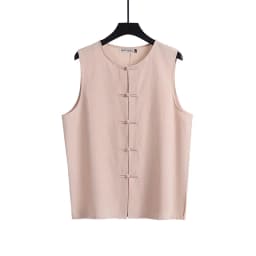 Pánská lněná vesta - elegantní společenský oděv pro muže, letní móda, casual businesswear - náhled 3