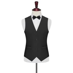 Pánská vesta slim fit pro společenské i volnočasové nošení, béžová elegantní vesta do kanceláře - náhled 2