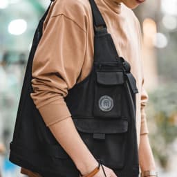 Pánská funkční vesta s více kapsami - outdoorový outdoor prodyšný rozepínací top - náhled 6