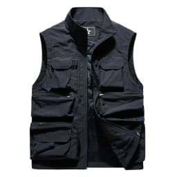 Pánská prodyšná vesta s kapsami - outdoorové oblečení pro sport a volný čas, velikost XS-6XL - náhled 3