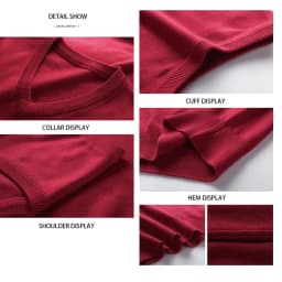 Pánská vesta svetr slim fit elegantní jednobarevný V-výstřih podzim/zima - náhled 6