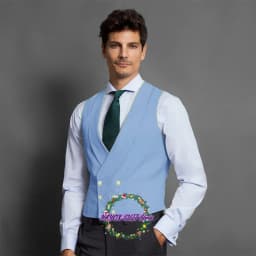 Pánská elegantní vesta slim fit - dvouřadový módní top pro společenské a business události - náhled 5