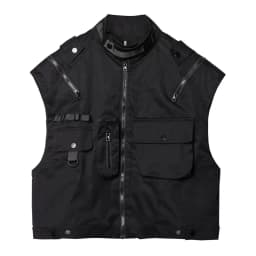 Víceúčelová taktická vesta pánská - cargo design, streetwear, moderní prodyšný styl - náhled 7