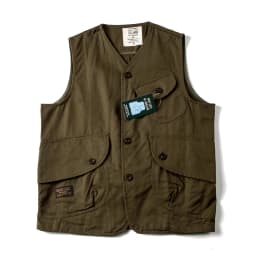 Pánská vintage vesta s mnoha kapsami – stylový volný streetwear top, prodyšný pracovní oděv - náhled 5
