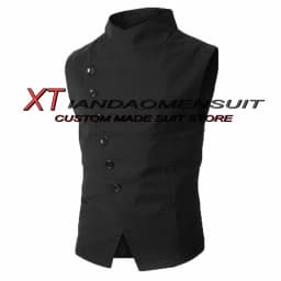 Pánská vesta Steampunk slim fit - elegantní společenský oděv pro svatbu a formální událost - náhled 3