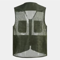 Pánská rybářská vesta prodyšná síťovaná s kapsami na outdoor aktivity - zelená M/L/XL - náhled 6