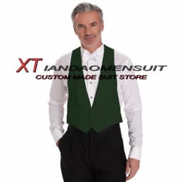 Pánská svatební vesta slim fit formální společenský kabátek bez rukávů elegantní - náhled 6