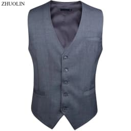 Pánská svatební vesta slim fit - elegantní společenský oděv pro ženichy a slavnostní příležitosti - náhled 2