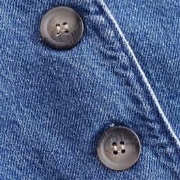 Dámská džínová vesta bez rukávů modrá elegantní retro styl kancelářský outfit XS-2XL - náhled 6