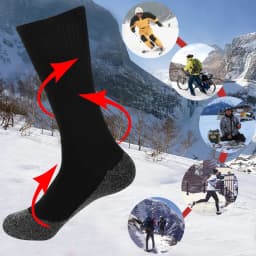 Termo ponožky do zimního počasí - Termo-vyhřívané sportovní ponožky unisex pro outdoor a lyžování - náhled 5